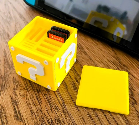 değiştirmek oyun kutu in mario soru tasarımlar yeniden karıştırılmış by print4gods ev halkı dekor nintendo kartuşlar kutusu anahtarı kasası süper belediye başkanı bloğu kartuş 3d print model - Mito3D