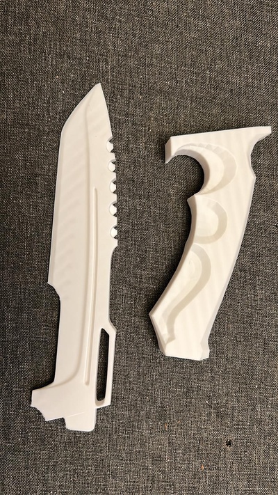 legion's knife 'dead by daylight' remixed printiq props & cosplays replica weapon legion messer deadbydaylight 3d print model - Mito3D