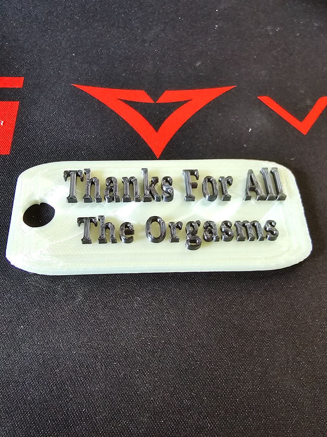 thanks orgasms keychain by fabriziocreations fashion jewelry key chain accessory door funny couple love keychainaccesory keyring keyrings rings 3D print model - Mito3D