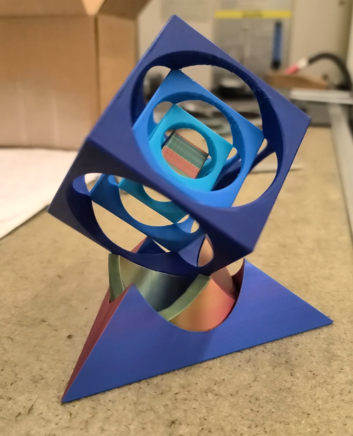 sonsuzluk küp makinist by toolmantim313 sanat heykeller küpü 3D print model - Mito3D