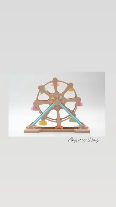 ferris wheel 21 by sk07 skipper07 household decor ferriswheel 3D print model - Mito3D