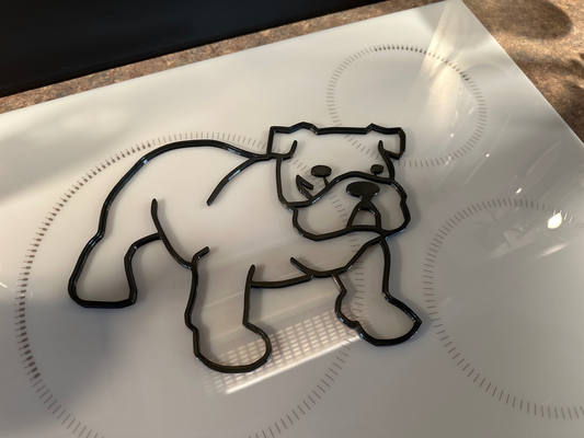 bulldog çerçeve by hava arısı minyatürler hayvanlar köpek 3d print model - Mito3D