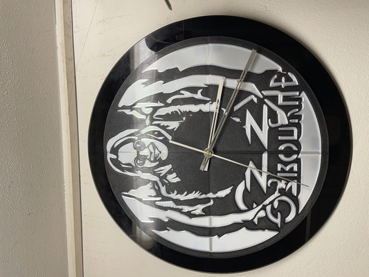 ozzy osbourne relógio by impressão arte modelos parede mostrador 3d print model - Mito3D