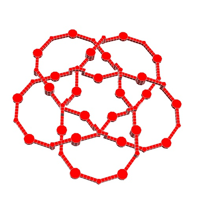 dekazyklisch knoten 2 by strukturgeometrie bildung mathematik geometrie stengel geometrisch modell polyeder 3d print model - Mito3D