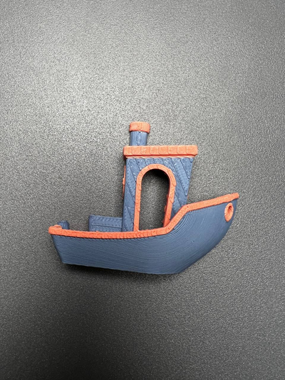 3d benchy - fridge magnet shared by flx3dprint household decor multi color material magnets bambu magnetic 3d print model - Mito3D
