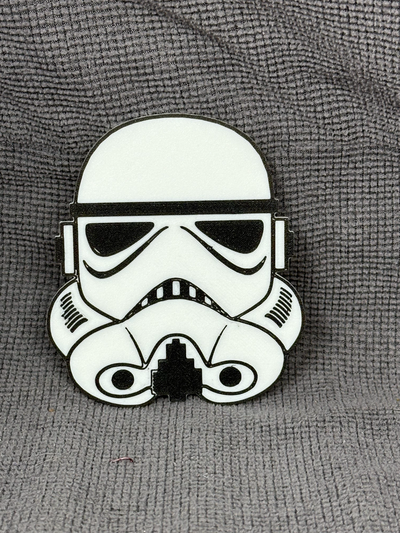 stormtrooper coffee coaster by hlrcreations household decor starwars pop water p1p p1s x1c 3d print model - Mito3D