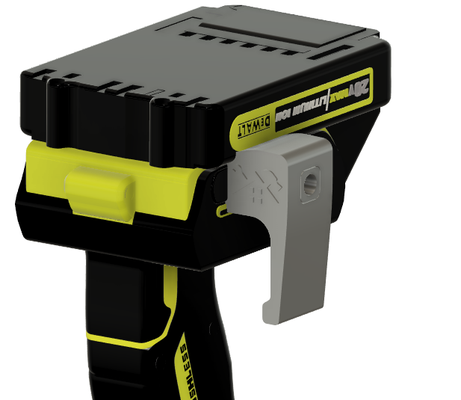 dewalt drill belt clip by ty6411 tools 24v 40v 3d print model - Mito3D