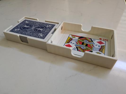 playing card holder by davedandeneau toys & games 3d print model - Mito3D