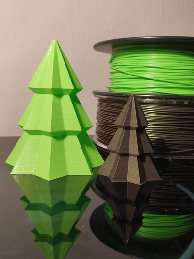 2 2m filamento 7g navidad árbol by theodore casa decoración pino abeto madera barato 3d print model - Mito3D