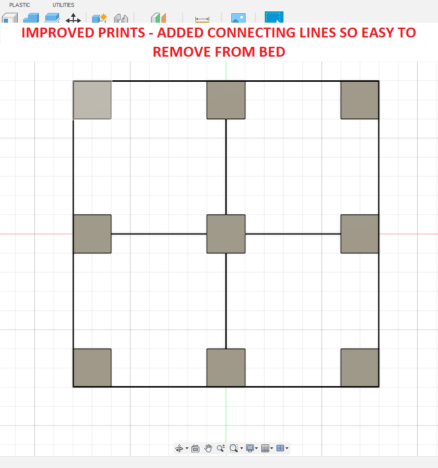 perfeito 1st camadas melhorado calibração estampas to expandir original 3x3 cama quadrados remixado by jornadas 3d impressora teste modelos firstlayercalibration carro marlinfirmware ender3v2 ender3s1 crealityender3s1 crealityender3s1pro 3D print model - Mito3D