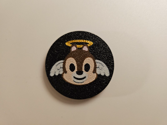 chip 'n dale rescue rangers angel emoji by wyld-- art coin & badges disney 3d print model - Mito3D