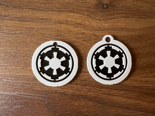 galactic empire insignia keychain by connorbadams art 2d starwars star wars galacticempire keychains 3d print model - Mito3D
