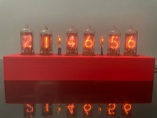 nixie clock in14 by robertrayner85 hobby & diy electronics clocks tubes tube digital electronic electric 3d print model - Mito3D
