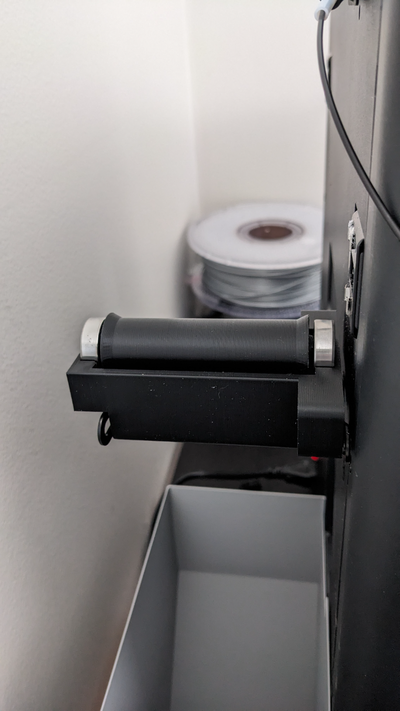 spool roller bambu external holder by davids p1s 3d printer accessories 3d print model - Mito3D