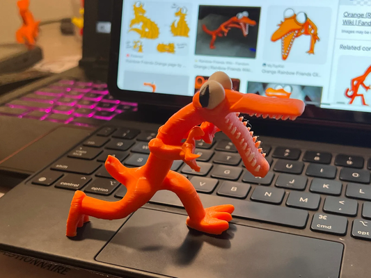 orange rainbow friends by tdub55 toys & games characters rainbowfriends roblox 3d print model - Mito3D