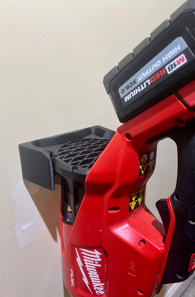milwaukee m18 blower 2724 wall mount by granite tools organizers wallmount 3d print model - Mito3D