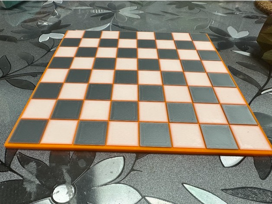 sencillo ajedrez tablero by bobwu juguetes juegos 3d print model - Mito3D