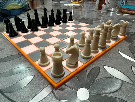 simple chess pieces by tbobwu toys & games board 3d print model - Mito3D