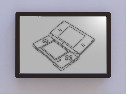 nintendo ds hafif patent sanat by ken değirmenler 2d wallwart dslite 3d print model - Mito3D