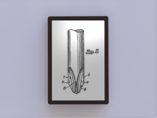 phillips chave fenda patente arte by ken moinhos 2d 3d print model - Mito3D