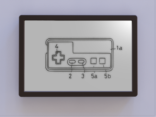 famicom controlador patente arte by ken moinhos 2d 3d print model - Mito3D