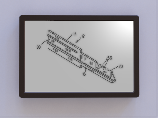 key patent art by ken mills 2d lock wallart 3d print model - Mito3D