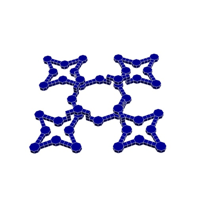 tetraciclico epicicloide 2 by geometria strutturale formazione scolastica matematica stelo poliedri 3d print model - Mito3D