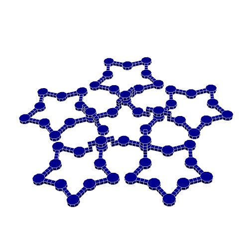 pentaciclico epicicloide 1 by geometria strutturale formazione scolastica matematica poliedri stelo 3D print model - Mito3D