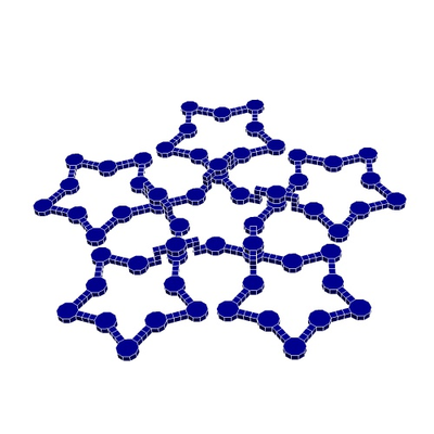 pentacyclique épicycloïde 1 by géométrie structurelle éducation mathématiques polyèdres math tige 3d print model - Mito3D