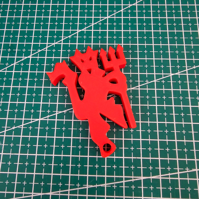 manchester vereinigt rot teufel schlüsselring schlüsselbund by gyroid hobby diy sport draußen einheiten utd epl fußball liga ronaldo 3d print model - Mito3D
