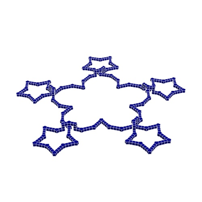 pentaciclico epicicloide 4 by geometria strutturale formazione scolastica matematica poliedri stelo 3d print model - Mito3D