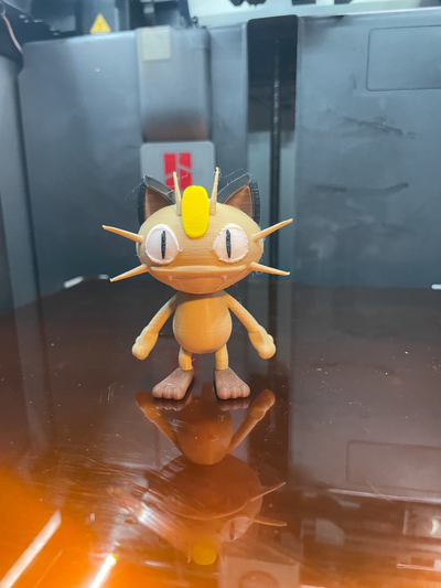 mehrfarbig pokémon miau by nils n3dp kunst skulpturen ams pokemon3d 3d print model - Mito3D