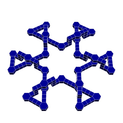 esaciclico epicicloide 2 by geometria strutturale formazione scolastica matematica poliedri stelo 3d print model - Mito3D