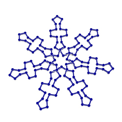 heptacíclico epiciclóide 2 by geometria estrutural educação matemática desatar haste poliedro 3d print model - Mito3D