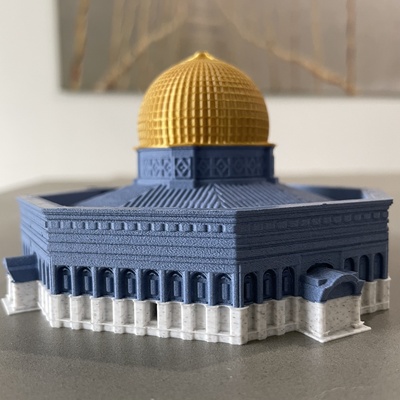 hazme of rock by shaladdin miniaturas arquitectura islámico musulmán islam islámica jerusalén palestina cúpula roca 3d print model - Mito3D