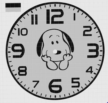 clock face snoopy by hsk sir hobby & diy electronics 3d print model - Mito3D