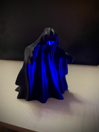 víspera santos figura negro mago by plasticidad extraña arte esculturas fantasma hueco miedo siniestro miniatura ligero 3d print model - Mito3D