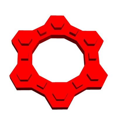 stelo mattone t64 6x6 4x6 2 by geometria strutturale formazione scolastica matematica giocattolo costruzione 3d print model - Mito3D
