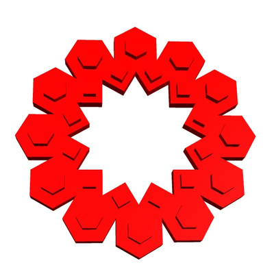 stelo mattone t64 6x12 4x12 2 by geometria strutturale formazione scolastica matematica giocattolo 3d print model - Mito3D