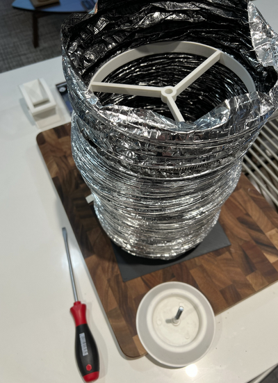 condo air évent to souple canal adaptateur by grillé loisir diy 3d print model - Mito3D