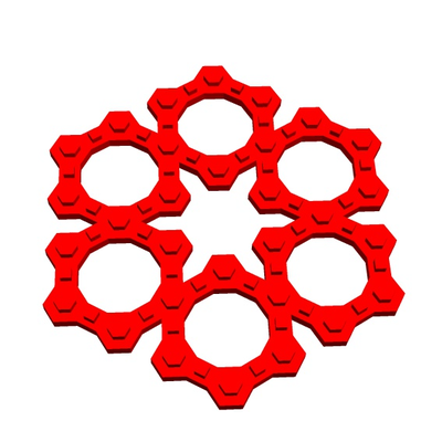 stem brick h64 6x30 4x30 1 by structuralgeometry education mathematics tessellation toy geometry math 3d print model - Mito3D
