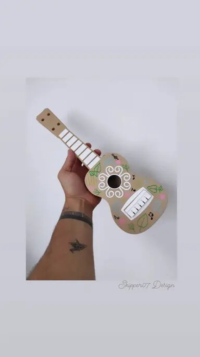 guitarra sk07 by skipper07 pasatiempo bricolaje diy música 3d print model - Mito3D