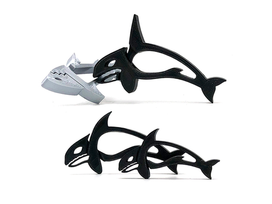 orca clip shared by krookr tools gadgets clamp animals jaw jaws shark whale killer pegs sharkclip 3d print model - Mito3D