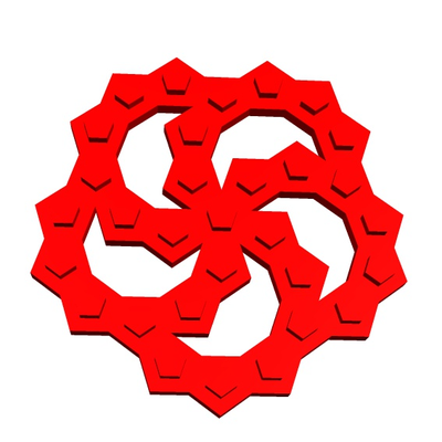 stelo mattone h55 5x31 r1 by geometria strutturale formazione scolastica matematica 3d print model - Mito3D