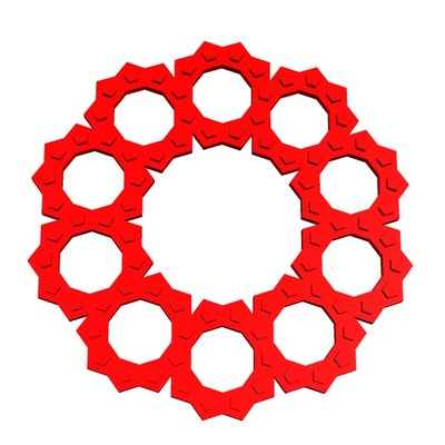 stelo mattone h5 5x80 1 by geometria strutturale formazione scolastica matematica tassellazione giocattolo costruzione 3d print model - Mito3D