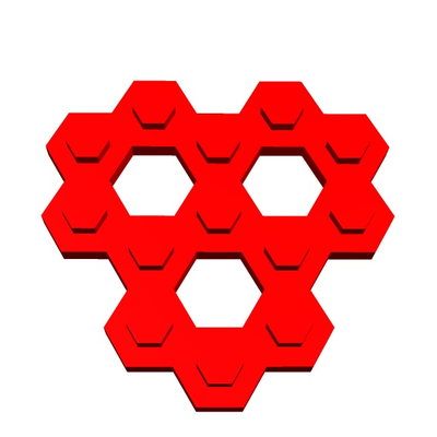 haste tijolo h66 6x13 1 by geometria estrutural educação matemática brinquedo 3d print model - Mito3D
