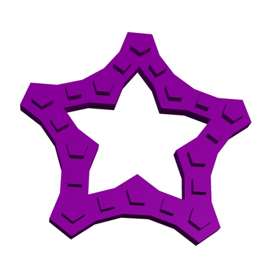 stelo mattone t54 5x10 4x10 2 by geometria strutturale formazione scolastica matematica brix giocattolo 3d print model - Mito3D