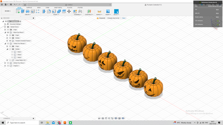ultimate pumpkin jack-o'-lantern collection by amaanv art models halloween 2023 bowl jack o latern decor 3d print model - Mito3D