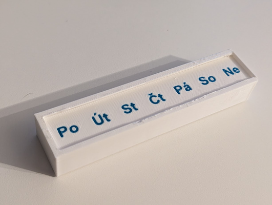 pill organizer lid labels remixed by jsfn91 tools organizers pills pillbox labeled 3d print model - Mito3D