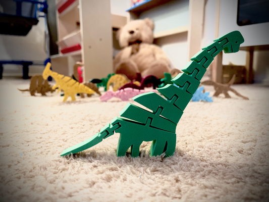 articulado flexi braquiosaurio agitarse dinosaurio by impresión juguetes juegos articulación flexible articular dinosaurios modelo animales articulados flexirex figura articulada flexibles lindo isladinosaurio 3d print model - Mito3D